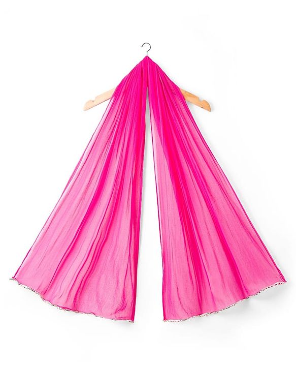 Babyhug Cambric Woven Sleeveless Kurti Palazo & Dupatta Set With Floral Print - Pink