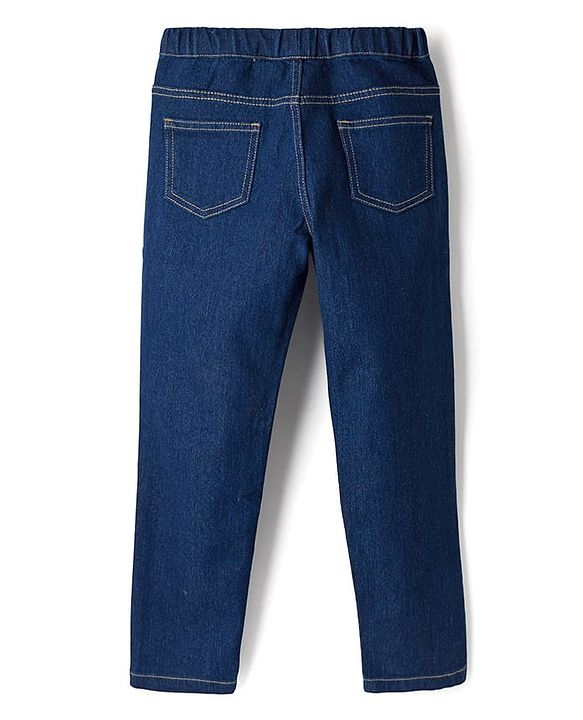 Pine Kids Denim Woven Full Length Washed Jeggings - Blue