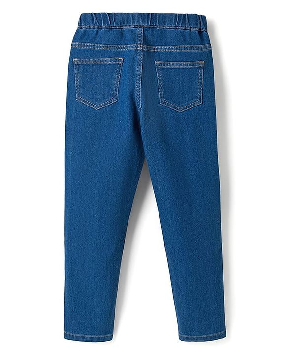 Pine Kids Denim Woven Full Length Washed Jeggings - Blue