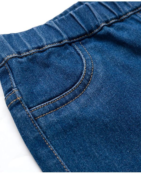 Pine Kids Denim Woven Full Length Washed Jeggings - Blue
