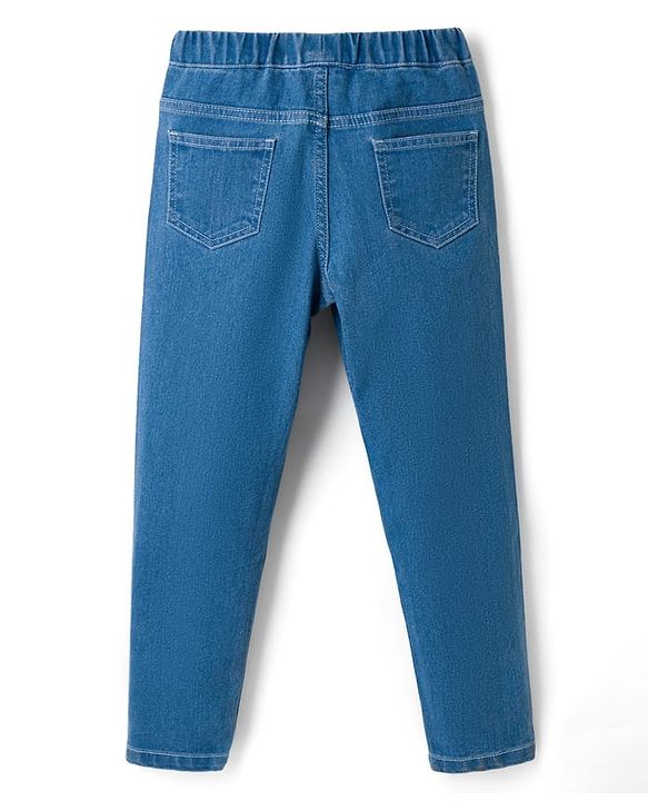 Pine Kids Denim Woven Full Length Washed Jeggings - Blue
