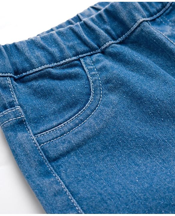 Pine Kids Denim Woven Full Length Washed Jeggings - Blue