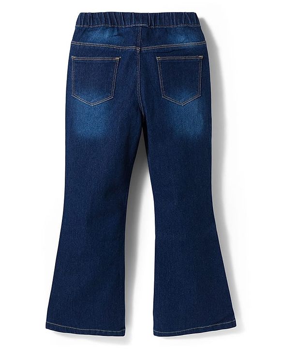 Pine Kids Denim Woven Full Length Washed Bootcut Jeggings - Blue