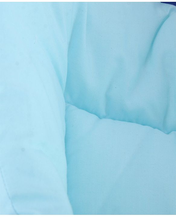 Babyhug 100% Cotton Baby Sleeping Bag with Hood Little Sailor Print - Blue| Use as Carry Nest, Mattress or Sleeping Bag| Newborn to Toddler Boys & Girls| New Born Gifting| Warm and Cozy