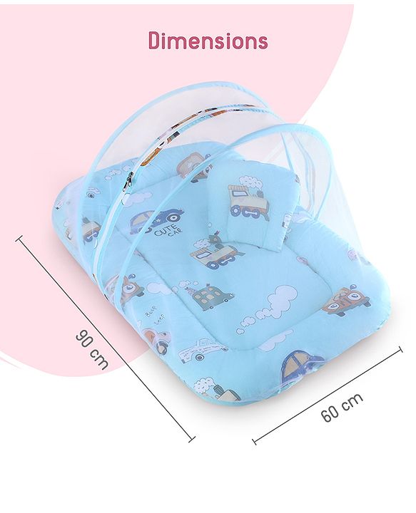 Babyhug Super Saver Bedding Combo Set of 3 Sailor Friends Print - Blue| 100% Cotton| Pillows & Bolsters Included| Lightweight & Travel Friendly| Breathable Fabric| Gifting  Option for 0to6 Months