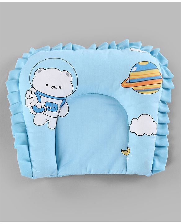 Babyhug Super Saver Bedding Combo Set of 3 Sailor Friends Print - Blue| 100% Cotton| Pillows & Bolsters Included| Lightweight & Travel Friendly| Breathable Fabric| Gifting  Option for 0to6 Months