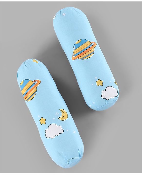 Babyhug Super Saver Bedding Combo Set of 3 Sailor Friends Print - Blue| 100% Cotton| Pillows & Bolsters Included| Lightweight & Travel Friendly| Breathable Fabric| Gifting  Option for 0to6 Months