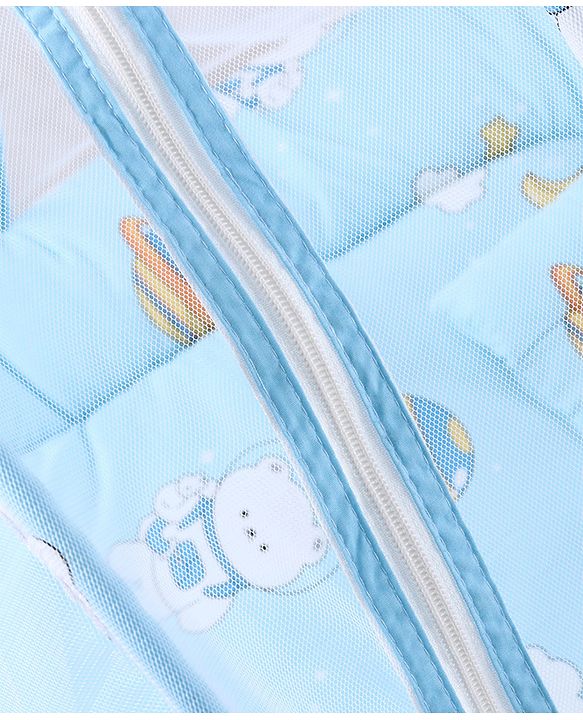Babyhug Super Saver Bedding Combo Set of 3 Sailor Friends Print - Blue| 100% Cotton| Pillows & Bolsters Included| Lightweight & Travel Friendly| Breathable Fabric| Gifting  Option for 0to6 Months