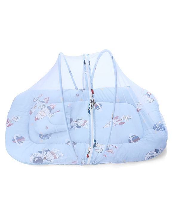 Babyhug Super Saver Bedding Combo Set of 3 Sailor Friends Print - Blue| 100% Cotton| Pillows & Bolsters Included| Lightweight & Travel Friendly| Breathable Fabric| Gifting  Option for 0to6 Months