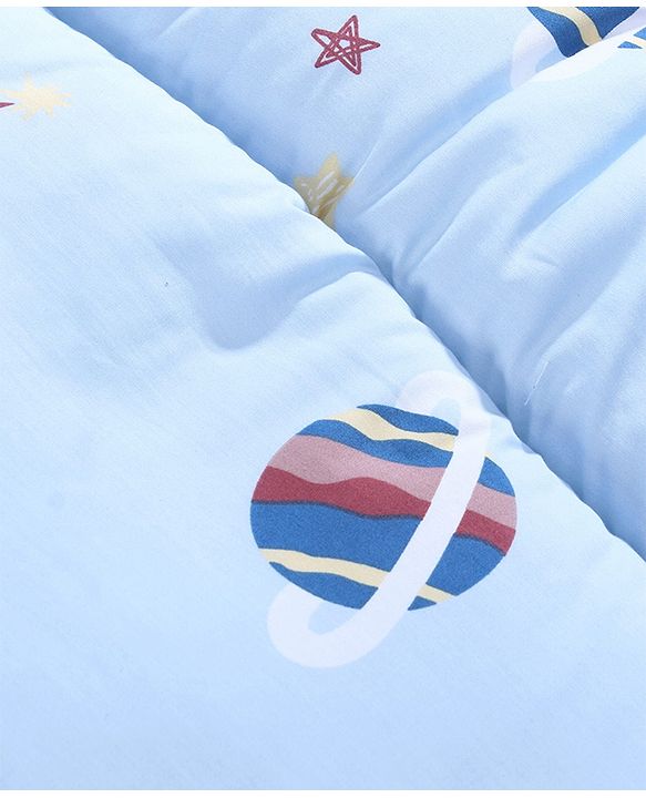 Babyhug Super Saver Bedding Combo Set of 3 Sailor Friends Print - Blue| 100% Cotton| Pillows & Bolsters Included| Lightweight & Travel Friendly| Breathable Fabric| Gifting  Option for 0to6 Months