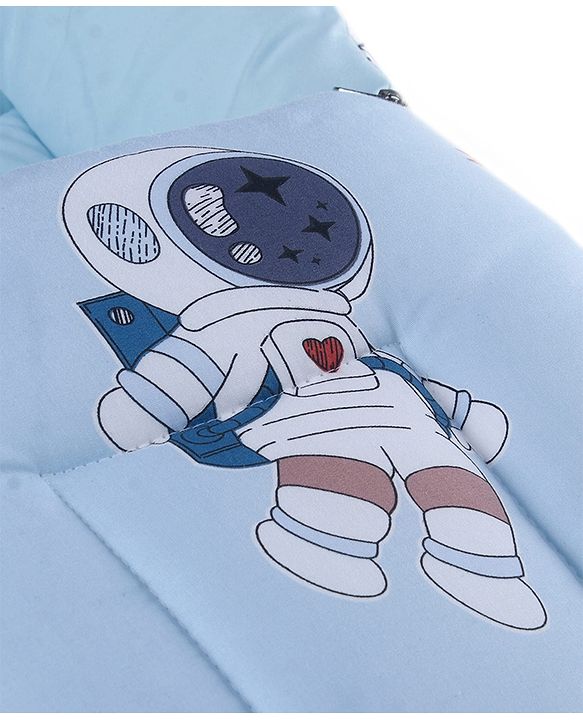 Babyhug Super Saver Bedding Combo Set of 3 Sailor Friends Print - Blue| 100% Cotton| Pillows & Bolsters Included| Lightweight & Travel Friendly| Breathable Fabric| Gifting  Option for 0to6 Months