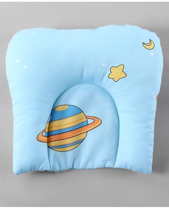 Babyhug 100% Cotton Digital Print Mattress Set with Mosquito Net Sailor Friends -Blue|U Shaped Pillow|Zipper Opening|Foldable & Travel Friendly|Newborn Gifting Option|Use on Floor Cribs Cots or Cradle