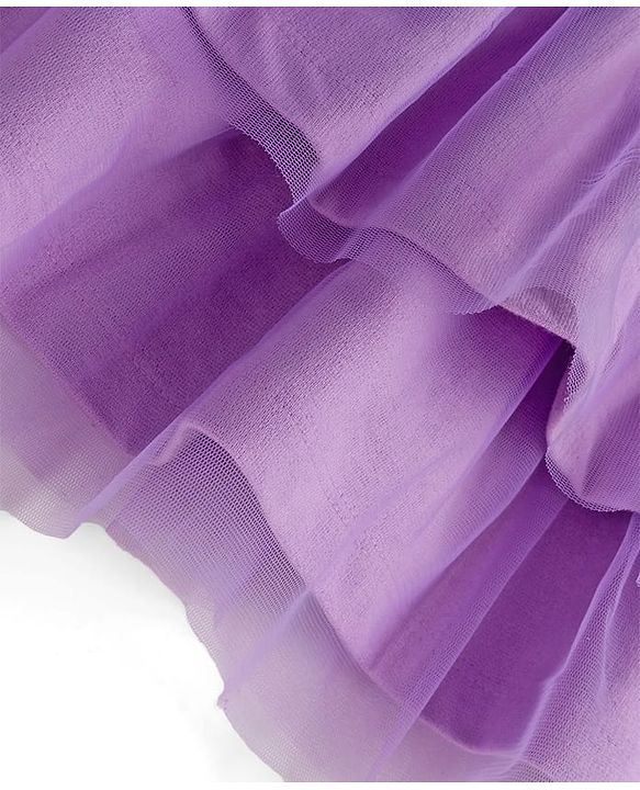Babyhug Disney Terry Knit Drop Shoulder Full Sleeves Oversized Frock With Front and Back Marie & Friends Graphics - Lavender