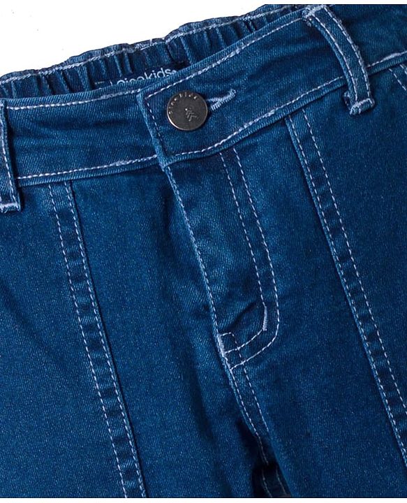 Pine Kids Denim Full Length Washed Jeans - Blue