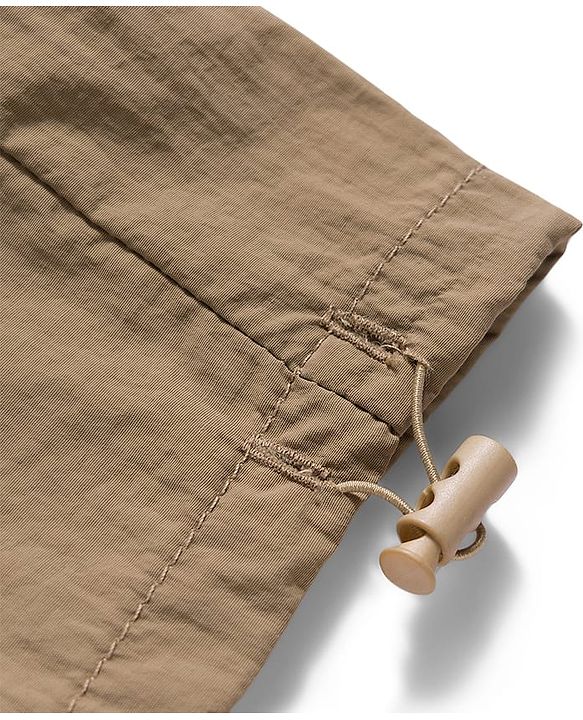 Babyhug Woven Full Length Solid Trouser With Stretch - Khaki