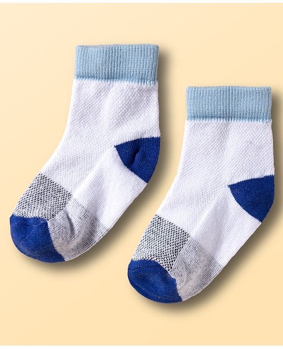 Cutewalk by Babyhug Knit Ankle Length Socks With Stripes Pack Of 5 - Multicolour