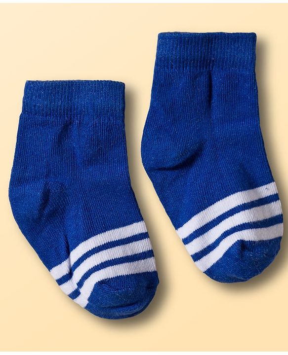 Cutewalk by Babyhug Knit Ankle Length Socks With Stripes Pack Of 5 - Multicolour