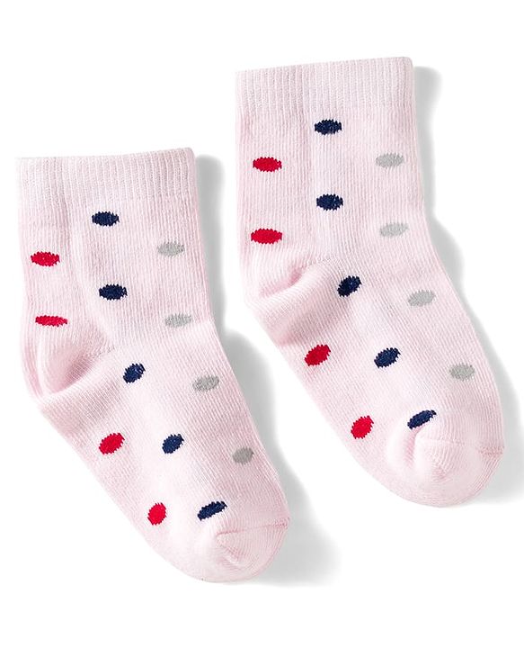 Cute Walk by Babyhug Knit Ankle Length Anitbacterial Socks With Floral Design Pack Of 3 - Purple Pink & Red