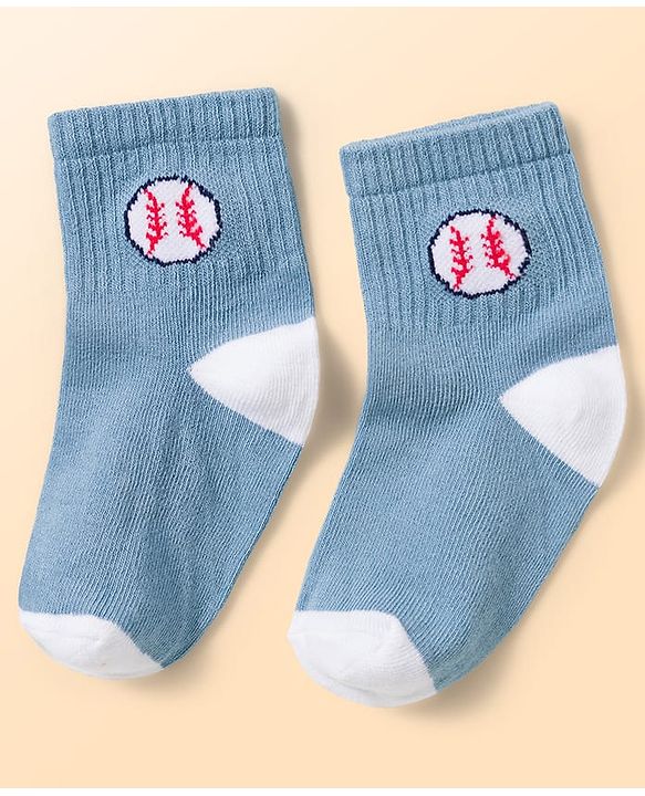 Cute Walk by Babyhug Knit Ankle Length Antibacterial Socks with Ball Design Pack of 5 - Multicolor