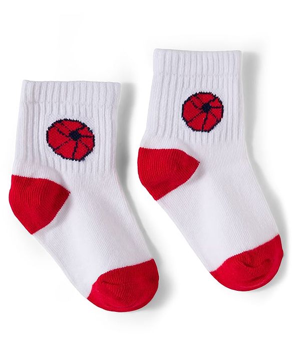 Cute Walk by Babyhug Knit Ankle Length Antibacterial Socks with Ball Design Pack of 5 - Multicolor