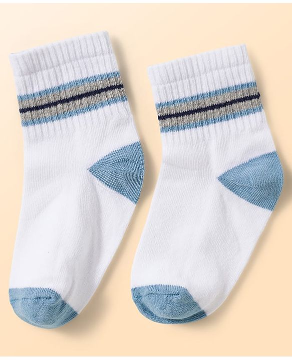 Cute Walk by Babyhug Knit Ankle Length Antibacterial Socks with Ball Design Pack of 5 - Multicolor