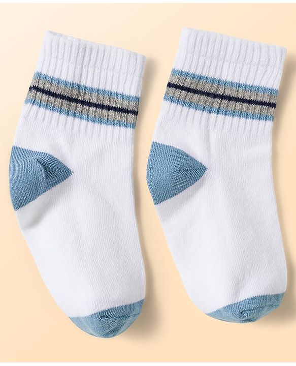 Cute Walk by Babyhug Knit Ankle Length Antibacterial Socks with Ball Design Pack of 5 - Multicolor