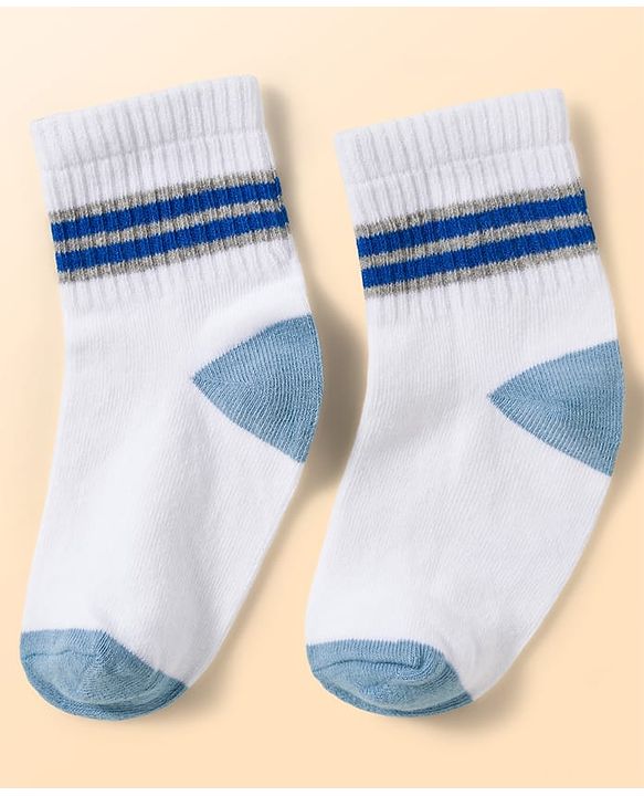 Cute Walk by Babyhug Knit Ankle Length Antibacterial Socks with Ball Design Pack of 5 - Multicolor