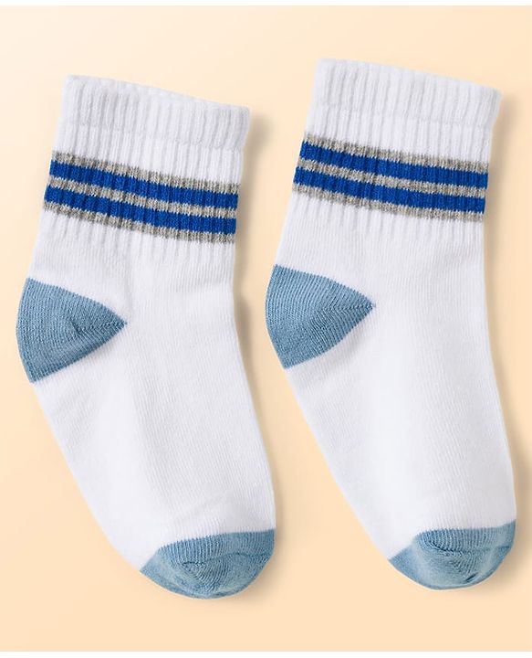 Cute Walk by Babyhug Knit Ankle Length Antibacterial Socks with Ball Design Pack of 5 - Multicolor