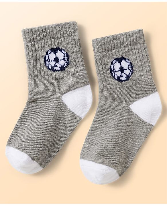 Cute Walk by Babyhug Knit Ankle Length Antibacterial Socks with Ball Design Pack of 5 - Multicolor