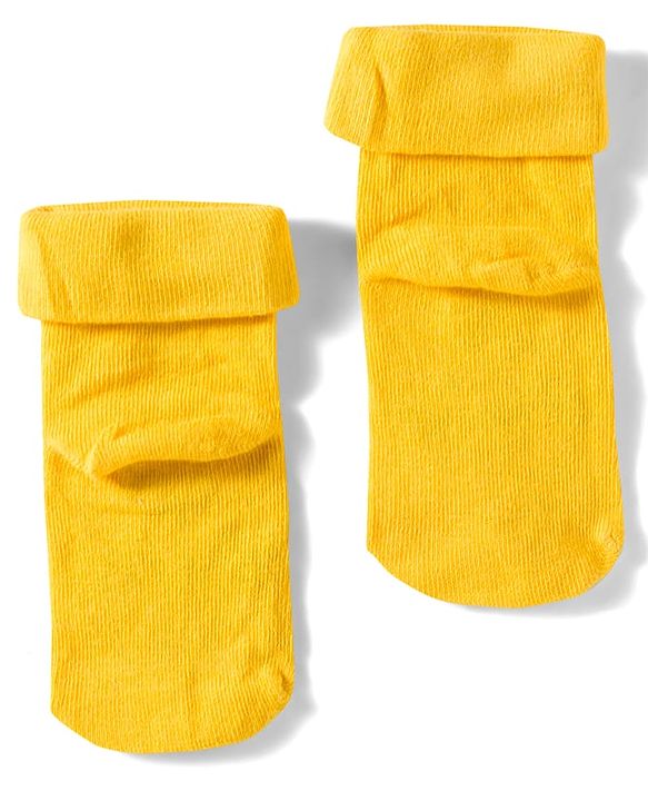 Cute Walk by Babyhug Knit Ankle Length Antibacterial Socks With Animal Design Pack Of 3 - Yellow Grey & Black