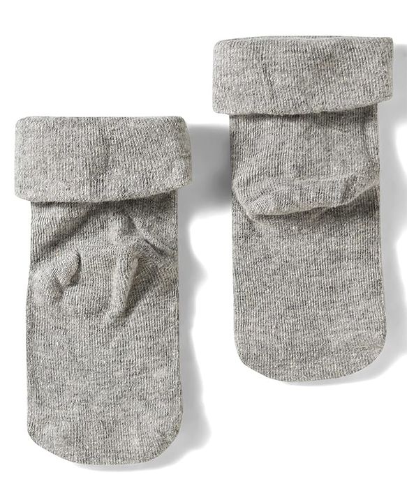 Cute Walk by Babyhug Knit Ankle Length Antibacterial Socks With Animal Design Pack Of 3 - Yellow Grey & Black