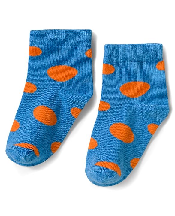 Cute Walk by Babyhug Knit Ankle Length Antibacterial Socks with Polka Dot Design Pack of 5 - Multicolor