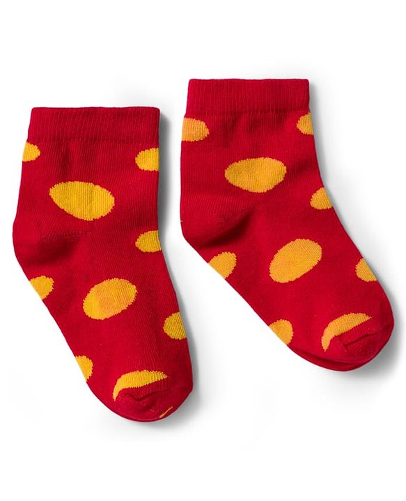 Cute Walk by Babyhug Knit Ankle Length Antibacterial Socks with Polka Dot Design Pack of 5 - Multicolor