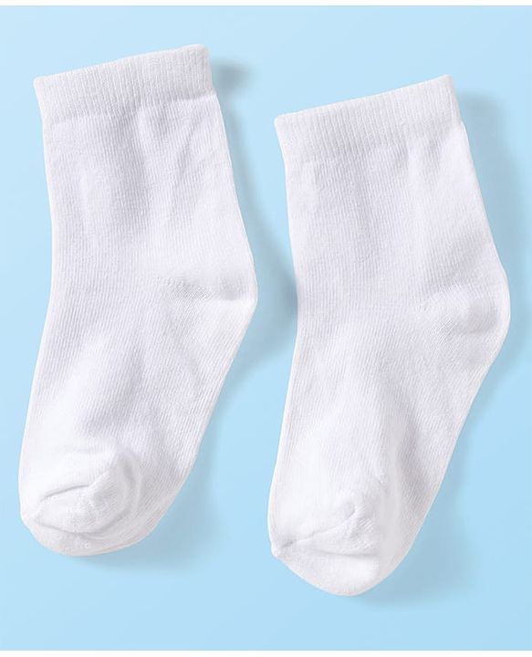 Cute Walk by Babyhug Knit Ankle Length Anti Bacterial Solid Color Socks Pack of 3 - Lilac White & Pink