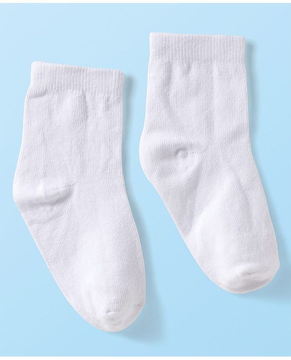 Cute Walk by Babyhug Knit Ankle Length Anti Bacterial Solid Color Socks Pack of 3 - Lilac White & Pink