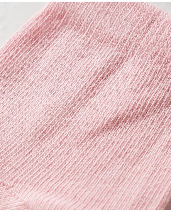 Cute Walk by Babyhug Knit Ankle Length Anti Bacterial Solid Color Socks Pack of 3 - Lilac White & Pink