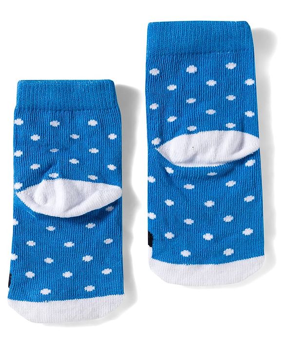 Cute Walk by Babyhug Knit Ankle Length Anitbacterial Socks With  Stripes Pack Of 3 - Blue Black & Grey