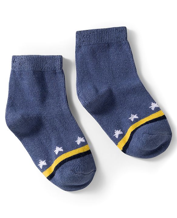 Cutewalk by Babyhug Knit Ankle Length Anti Bacterial Socks With Stripes Pack Of 5 - Multicolour