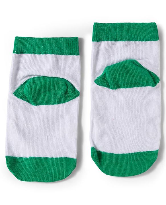 Cute Walk by Babyhug Knit Ankle Length Anti-Bacterial Striped & Dino Designed Socks Pack of 5 - Multicolor