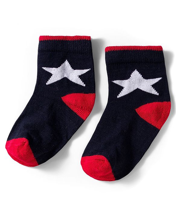 Cutewalk by Babyhug Ankle Length Anti Bacterial Socks With Stripes Pack Of 5 - Multicolour