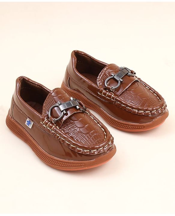 Cute Walk by Babyhug Slip On Loafer with Applique - Tan