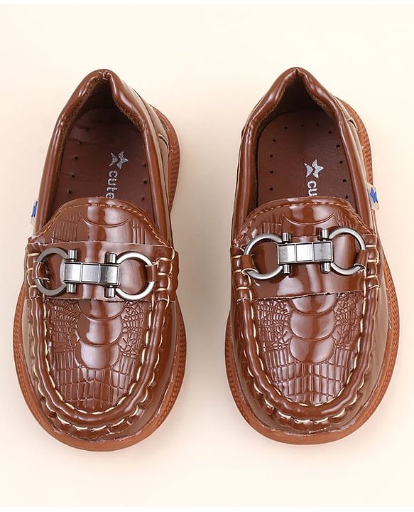Cute Walk by Babyhug Slip On Loafer with Applique - Tan