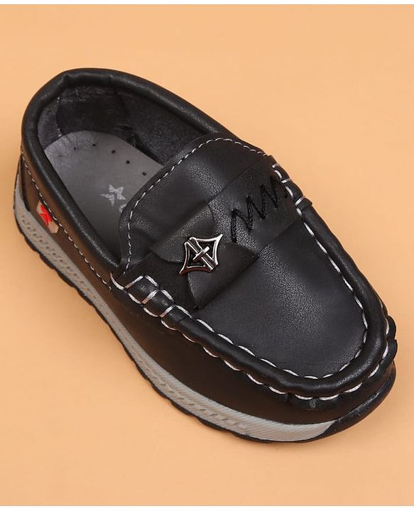 Cute Walk by Babyhug Slip On Solid Loafers - Tan