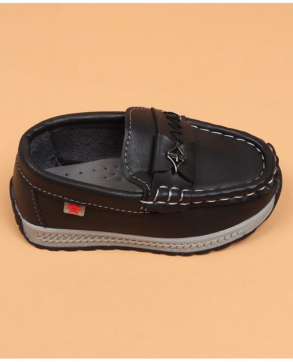 Cute Walk by Babyhug Slip On Solid Loafers - Tan