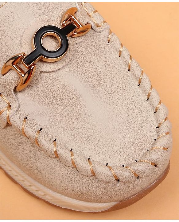 Cute Walk by Babyhug Slip On Solid Loafers - Beige