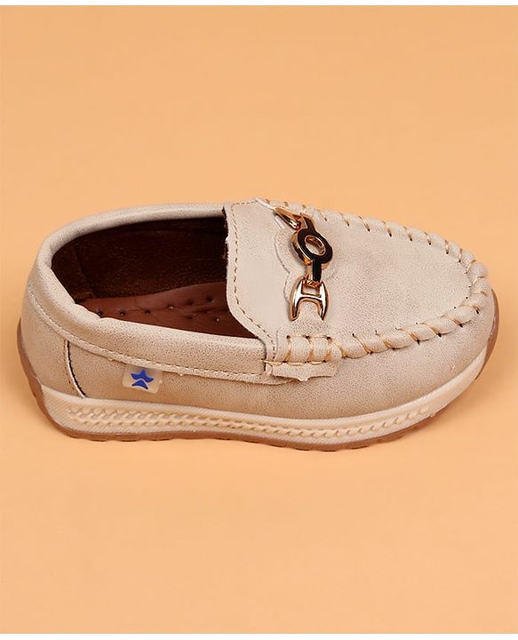 Cute Walk by Babyhug Slip On Solid Loafers - Beige
