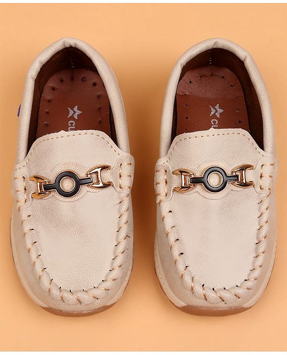 Cute Walk by Babyhug Slip On Solid Loafers - Beige