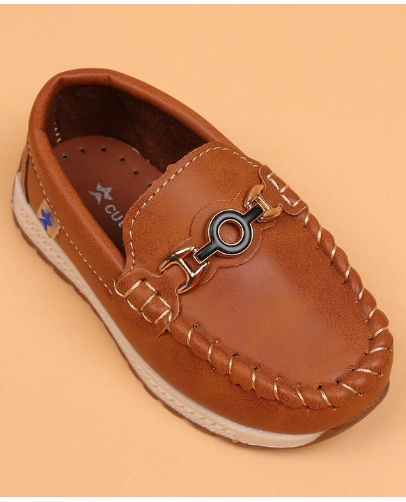 Cute Walk by Babyhug Slip On Solid Loafers - Beige