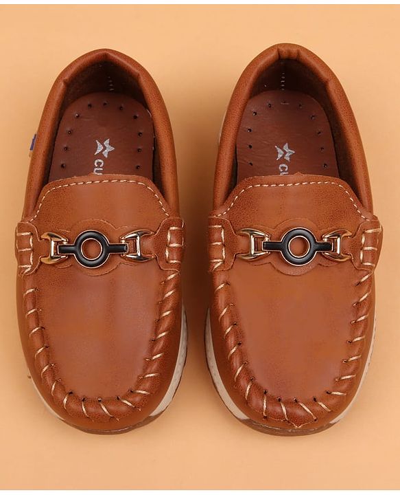 Cute Walk by Babyhug Slip On Solid Loafers - Beige