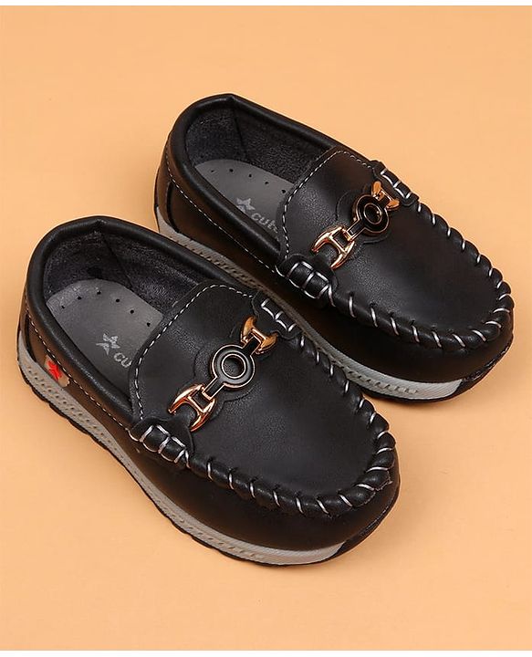 Cute Walk by Babyhug Slip On Solid Loafers - Beige